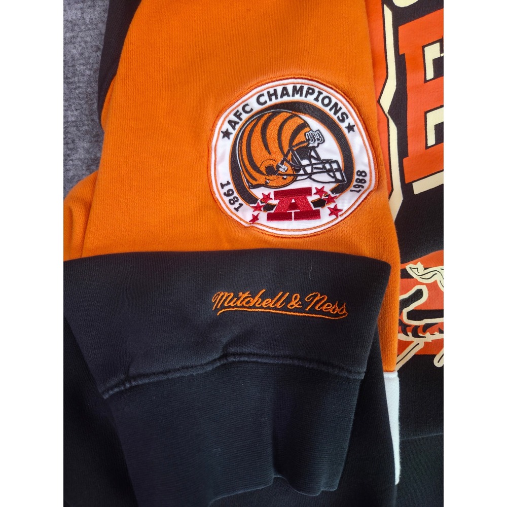 Cincinnati Bengals Sweatshirt Mens XXL Mitchell & Ness Welcome to the Jungle - Picture 9 of 12